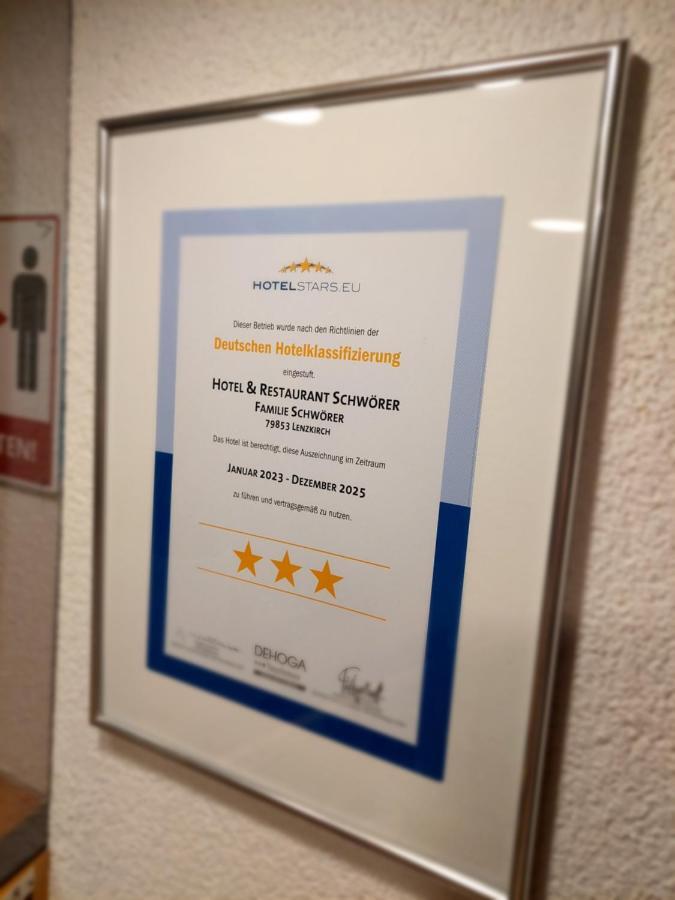Hotel Restaurant Schwoerer Lenzkirch Eksteriør billede